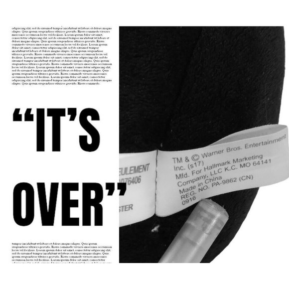 Banned Looney Tunes Pepe Le Pew Plush for Hallmark Valentine /w Flower in Hand - Picture 4 of 7